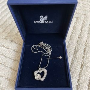 Swarovski heart shaped necklace. Brand new